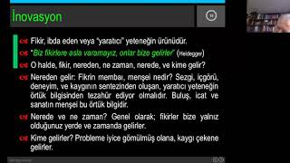 Ar-Ge ve İnovasyon Okulu / Teknoloji ve İnovasyon Felsefesi / Prof. Dr. Durmuş Günay / 1. Hafta