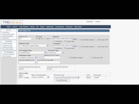 how to file isf for us customs