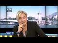 marine le pen, pr�sidente du front national est l'invit�e de patrick ch�ne dans l'�mission de la 13e chaine de la tnt politique matine.