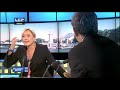 marine le pen, pr�sidente du front national est l'invit�e de patrick ch�ne dans l'�mission de la 13e chaine de la tnt politique matine.