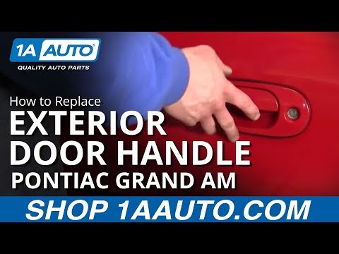 How To Install Replace Broken Outside Door Handle Pontiac Grand AM Olds Alero 99-06 1AAuto.com
