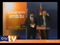 Roda de premsa presentació campanya municipals CiU