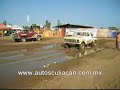 volcadura extrema  arrancones 4x4 en lodo altata accidente