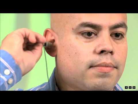 earphone - This video guide provides instructions on how to insert your in-ear earphones to achieve a proper seal and experience optimum noise isolation.