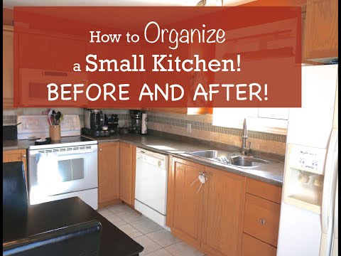 how to organize small kitchen
