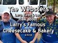 we talk to the websters about larry's famous cheesecakes at the fearrington farmer's market. filmed by gene galin for the chatham journal newspaper.