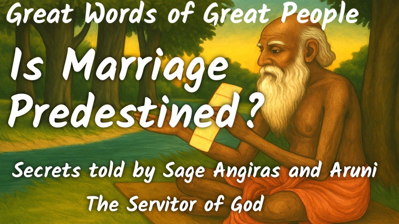 “Is Marriage Predestined? – The Grihastha Paradox” How We Get Married? | Sage Angiras & Aruni Story