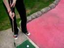 Me and katie attempting to play golf!
