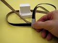 Tying double-dalet knot for tefillin shel rosh Tying double-dalet knot for tefillin shel rosh