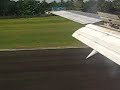 Garuda Indonesia landing on Sentani airport of Jayapura