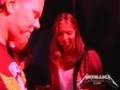 Me asking James Hetfield about songwriting, Metallica meet & greet