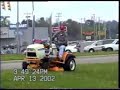 Riding my V8 Chevy Powered Lawnmower at Chevrolet Dealership.