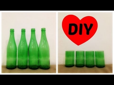 how to turn beer bottles into glasses