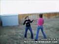 Scary girls fight to each other