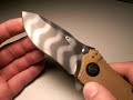 if weight isn't critical to you, the zt 300 series is an excellent, super strong folding tactical design.  admittedly there is a large contingent of knife users that are just plain skeptical of folding designs, wanting absolute strength.  this knife is for you; tough, seriously heavy duty, and good looking. the assisted opening model 302 is particularly striking with its s30v tiger striped tungsten dlc coating.  add in a perfectly milled and wonderfully tractable g10 handle in coyote brown, a sculpted titanium reverse side, 4 point blackened clip, great deployment speed and lockup, and perfect workmanship and the zt 302 comes into ring swingin'.  and it's strong... perhaps as strong as fixed blade with its well-executed frame lock with an overtravel button installed.  but the zt 302 is a heavy package at 8.2 oz.  if you're after a primarily defensive blade there might be some better options, with better reach, at the same or lighter weight.  other downsides are might be the wide blade that could limit utility cutting and thrust attacks and the recessed thumbstuds that are near impossible to reach in the handle (use the blade tang to deploy).  but if you don't carry about the weight and need an all-around, tough tactical folder (and don't mind its $240-ish pricetag), then the zero tolerance 302 could be just what the doctor ordered.  at any rate, it is an awesome collectible and impressive presentation blade.  and on those merits alone it's a worthy addition to your collection.