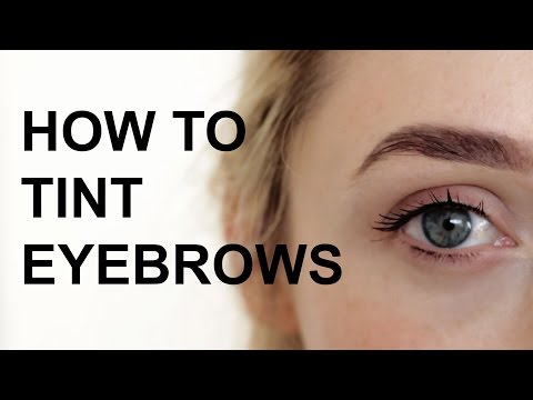 how to dye eyebrows at home