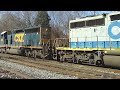 csx sd40 with couple of nice horn toots at st. dennis