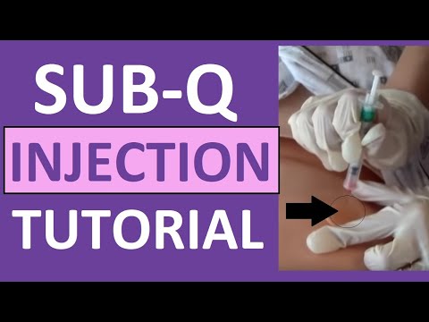 how to administer a subcutaneous injection