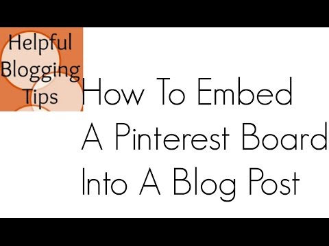 how to embed pinterest board