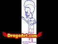 How to draw Beavis, step by step