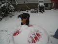 Andrew Lunarola cleans off the sandbox