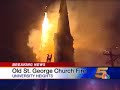 fire almost detroys historic cincinnati church