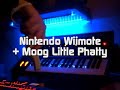 nintendo wiimote theremin with moog little phatty