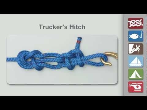 how to tie a trucker's hitch youtube