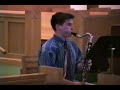 Matthew Hoch plays the bass clarient (senior year of high school)