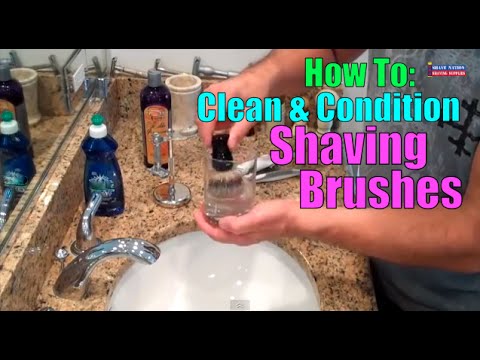 how to clean sink after shaving