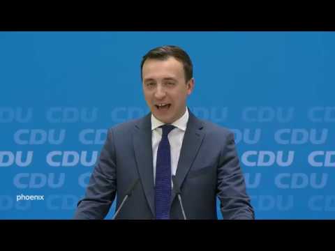 Pressekonferenz mit CDU-Generalsekretr Paul Ziemiak, u ...