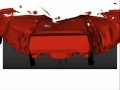 MythBusters - Snowplow Split - REAR View 3/5 - Simpact CAE Crash Simulation using RADIOSS.