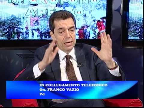 SUI FONDI AGRICOLI INTERVIENE L' ONOREVOLE FRANCO VAZIO