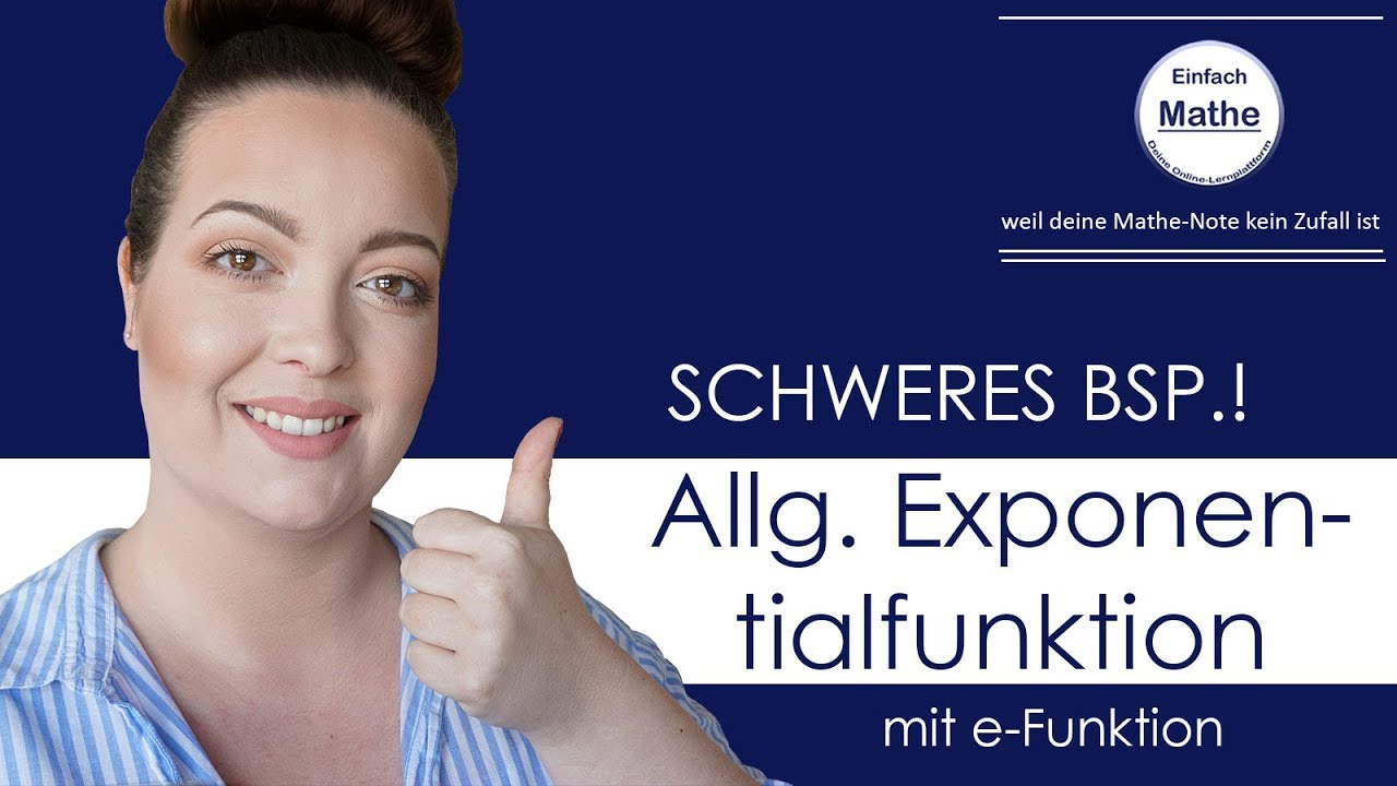 Allgemeine Exponentialfunktion ableiten | schweres Beispiel by einfach mathe!