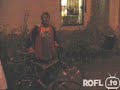 Betrunkener Russe Fahrrad