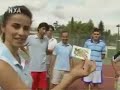 Ines plays tennis