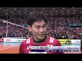 【フジテレビ公式☆ワールドカップバレー2019】10月15日(火)［男子］最終戦 ＜日本vsカナダ＞西田有志選手インタビュー