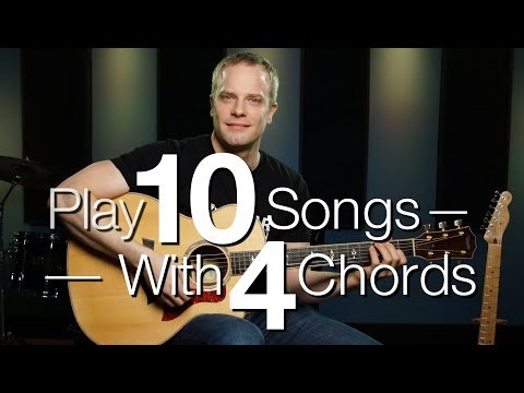 Play 10 Songs With 4 Chords - Guitar Lessons For Beginners