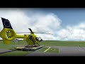 Christoph Europa 1 + Christoph Rheinland Verkehrsunfall COCKPIT VIEW X-PLANE with X-EDKA [HD]