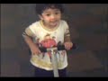Cute kid 2 yrs1/2 old ride sccoter Cute kid 2 yrs1/2 old ride sccoter