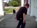skateboarding at the church