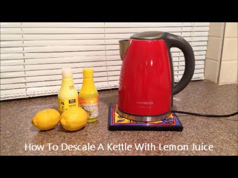how to descale a kettle with lemon