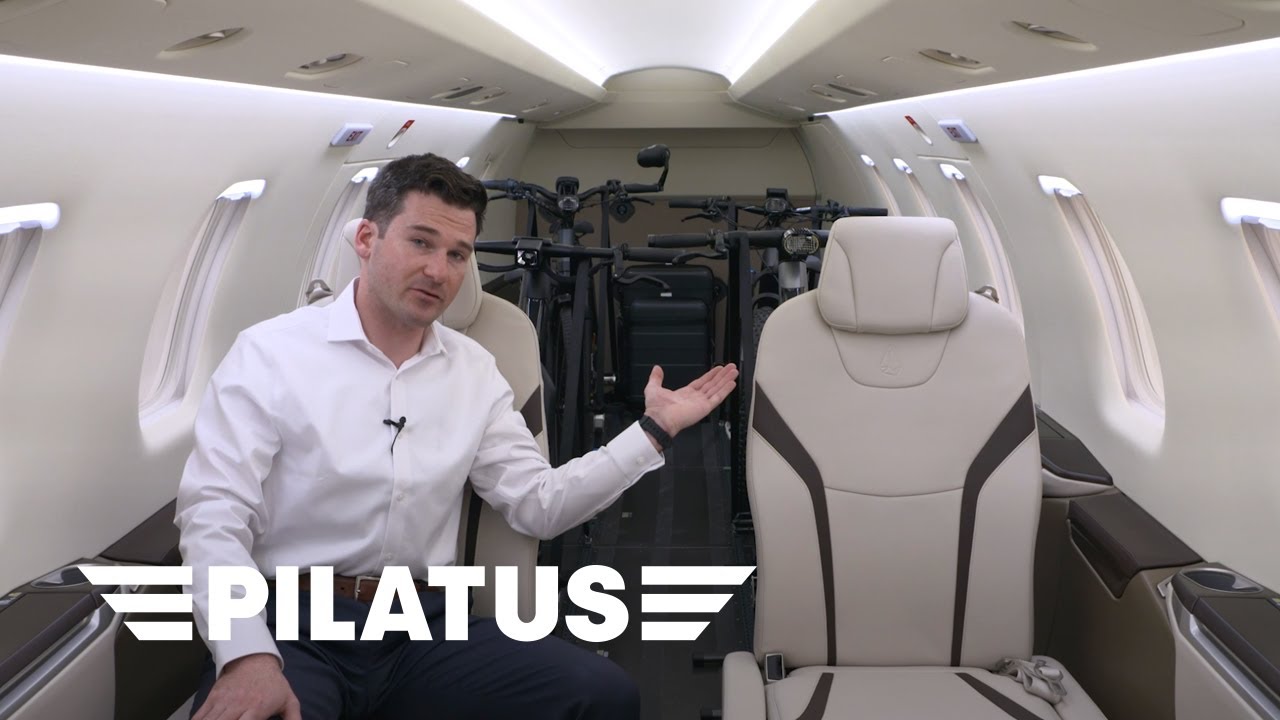 Pilatus presents the cabin of the PC24 "Super Versatile Jet