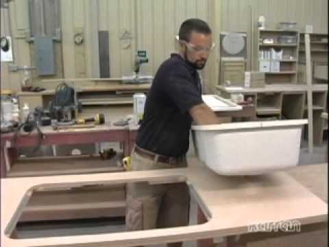 how to install acrylic sink