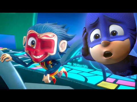 Munki Gu strikes back! | Halloween | PJ Masks Official