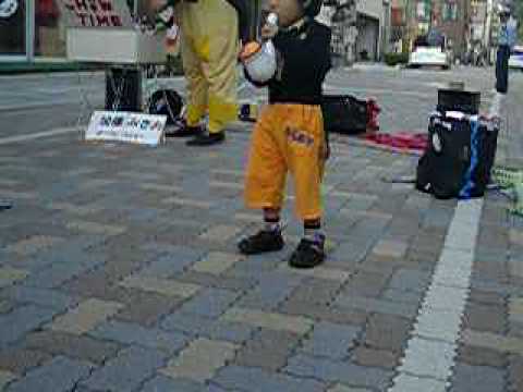 3歳の大道芸人