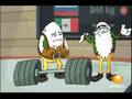 Levantamiento de pesas con Huevocartoon y Televisa Deportes