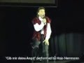 Song GIB MIR DEINE ANGST live performed by HAJO HERRMANN