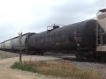 CN Manifest Train With Welded Rail Cars CN Manifest Train With Welded Rail Cars