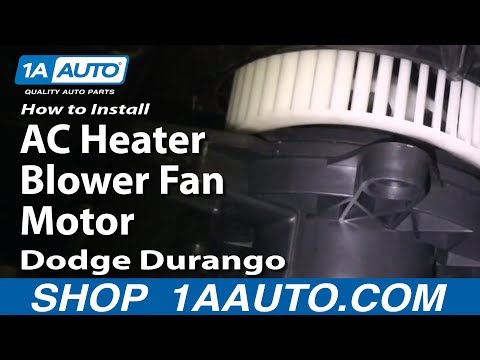 How to Install Replace AC Heater Blower Fan Motor Dodge Durango 04-09 1AAuto.com